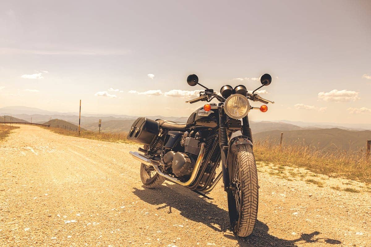 moto  paysage