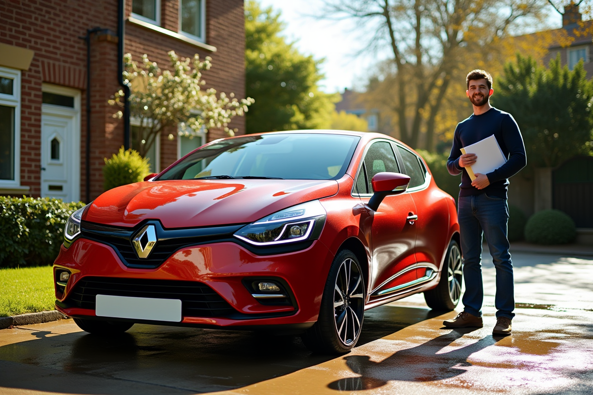 Renault Clio 3 Phase 2 propre en vente sur une allée