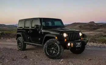 black Jeep Wrangler