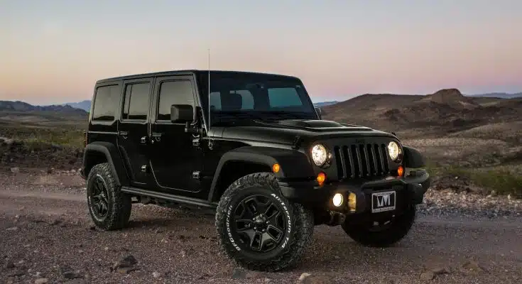 black Jeep Wrangler